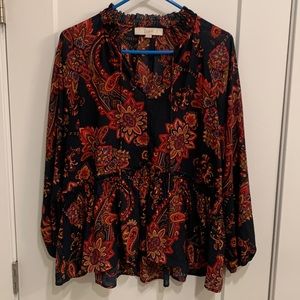 LOFT floral blouse